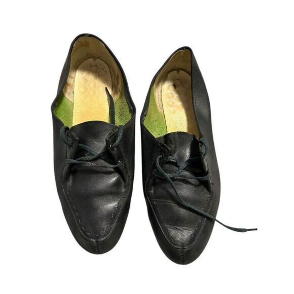 Vintage BRUNSWICK 70s‎ Ladies Bowling Shoes Black Leather Size 8